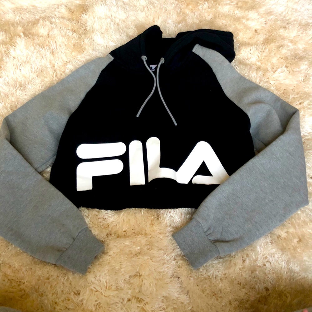 Fila crop hoodie